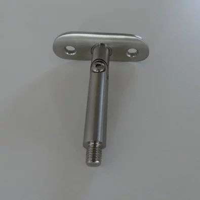 Support tige orientable pour main courante ø 42,4 x 2 mm inox 304 brossé