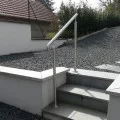 Rampe d'escalier sur poteaux, en kit, en inox 304 brossé 8