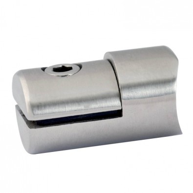 Pince à tôle cylindrique pour support plat en inox 304 brossé