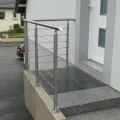 Poteau de départ de garde corps inox 6 câbles avec serre câbles et tendeurs intégrés 3