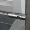 Poteau de départ de garde corps inox 6 câbles avec serre câbles et tendeurs intégrés 4