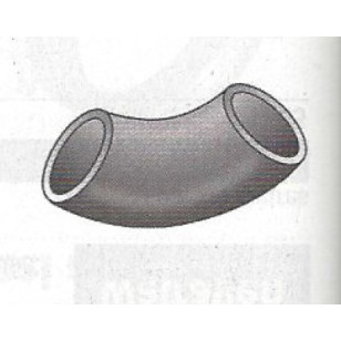 Coude à souder à 90° pour main courante acier diamètre 26,9 mm