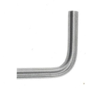 Coude à souder à 90° pour lisse de garde corps acier diamètre 12 mm
