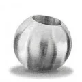 Terminaison de lisse de garde corps acier diamètre 25 mm à souder pour barre diamètre 12 mm 0