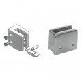 Pince à verre carrée support de verre amovible 54 x 54 mm pour tube ø 42,4 mm inox 304 brossé verre 8,76 mm 0