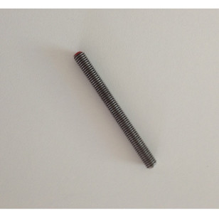 Terminaison filetée M6 pas à droite avec double filet, longueur 65 mm,  en inox 316