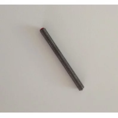 Terminaison filetée M6 pas à droite avec double filet, longueur 65 mm, en inox 316