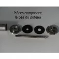 Poteau garde corps 5 barres pose traversante et support main courante 3