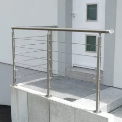 Garde corps inox en kit à câbles à la française terrasse, balcon, mezzanine