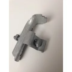 Attache simple avec cavalier pour caillebotis maille 30/30 mm, en acier galvanisé