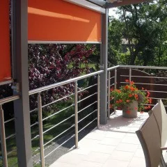 Garde corps à 5 barres en inox en kit à la française : rampe escalier, terrasse, balcon, mezzanine