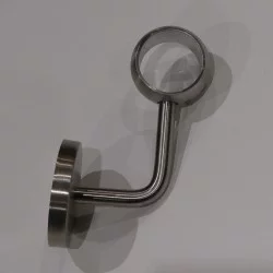 Support de main courante inox 304 avec bague et cache platine 