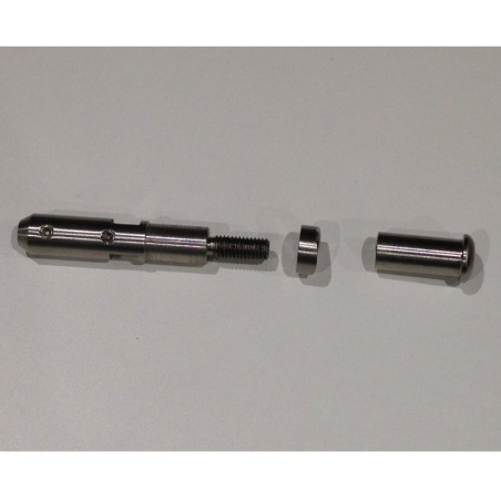 Serre câble et tendeur de poteau de départ à enfiler sur câble de diamètre 4 mm en inox 304 brossé