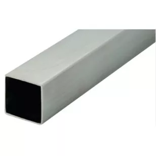 Tube carré 60 x 60 mm épaisseur 2 mm longueur 3 mètres en inox 304 brossé