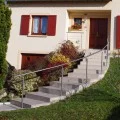 Rampe d'escalier sur poteaux, en kit, en inox 304 brossé 12