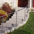 Rampe d'escalier sur poteaux, en kit, en inox 304 brossé 2