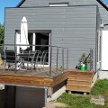 Garde corps inox en kit 5 BARRES à la française : pour terrasse, balcon ou mezzanine 14