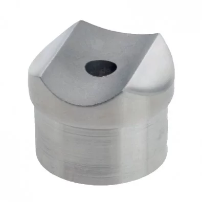 Adaptateur tube sur tube en inox 304 diamètre 48,3 mm, à pans coupés