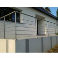 Garde corps inox en kit 5 BARRES à la française : pour terrasse, balcon ou mezzanine 3