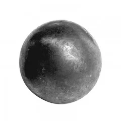 Boule en acier lisse pleine diamètre 60 mm, décorative