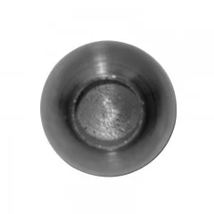 Terminaison de lisse, en acier brut ø 25 mm, trou borgne ø 10,2 mm