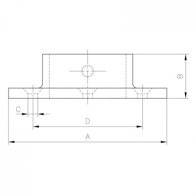 Départ mural rond à visser en inox 304 brossé pour tube rond ø 48,3 mm Départ mural rond à visser en inox 304 brossé pour tube rond ø 48,3 mm