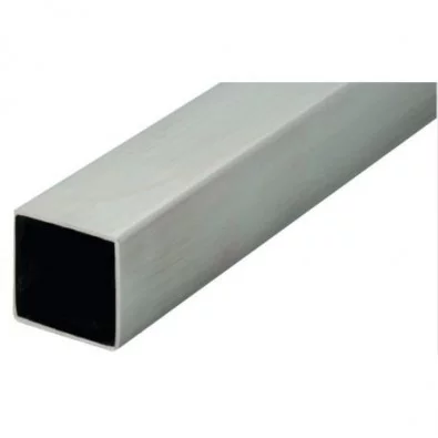 Tube carré 60 x 60 mm épaisseur 2 mm longueur 2 mètres en inox 304 brossé