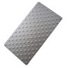 Dalle podotactile SUR MESURE, bande d'éveil à la vigilance en aluminium ALU NATUREL 0