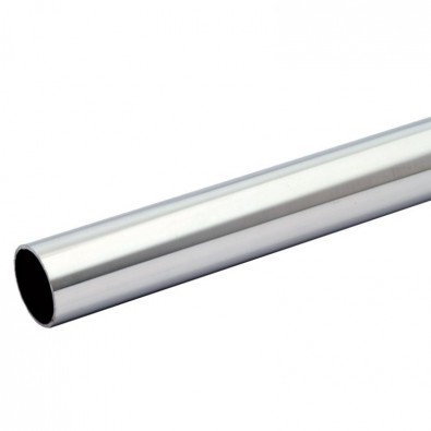 Tube de chasse-roue rampe PMR longueur 2 METREs diamètre 42,4 mm épaisseur 2 mm inox 304 brossé