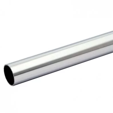Tube de chasse-roue rampe PMR longueur 3 METRES diamètre 42,4 mm épaisseur 2 mm inox 304 brossé