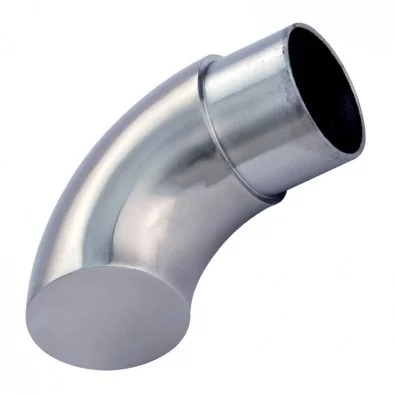 Crosse VERSION LONGUE de chasse-roue rampe PMR en inox 316 brossé 42,4 mm