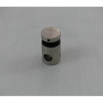 Support de polycarbonate sur lisse ronde ø12mm en inox 304 brossé