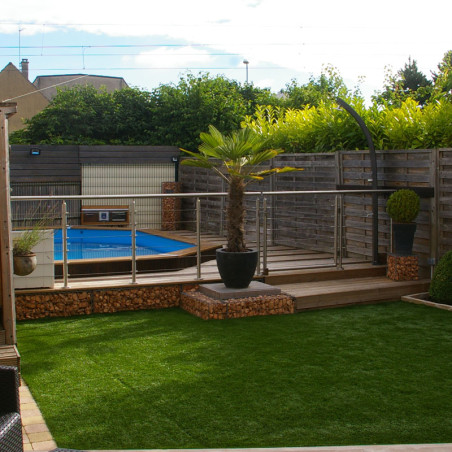 Garde corps à câbles en inox en kit à la française : terrasse, balcon, mezzanine