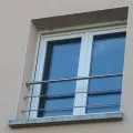 Rambarde de fenetre moderne en inox 3 lisses 4