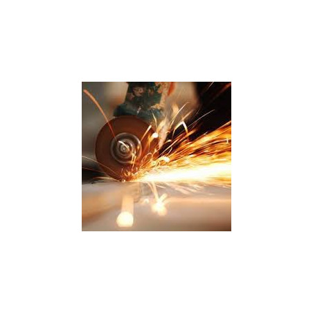 Coupe d'un poteau inox, ébavurage, compris manutentions et ré-emballage