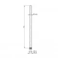Poteau inox de garde corps fixation à travers les marches diam 42,4 mm 1
