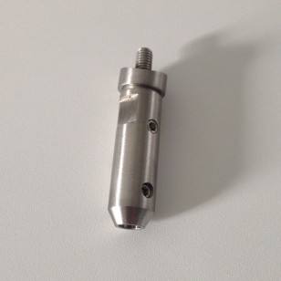 Serre câble fileté M6 à enfiler sur câble de diamètre 4 mm en inox 304 brossé