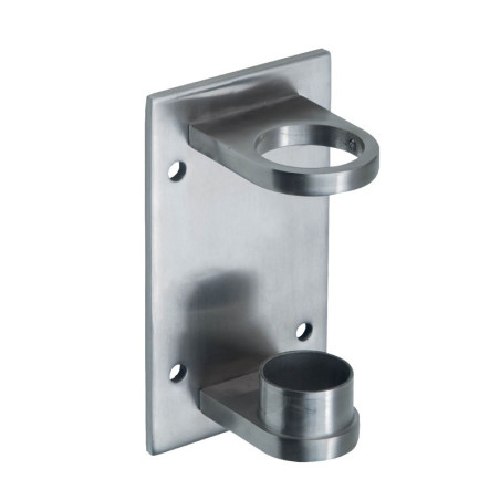 Platine de fixation rectangulaire mixte pour poteau ø 42,4 mm inox 304