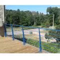 Garde corps terrasse acier design en kit 6 lisses et main courante 11