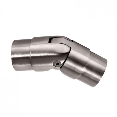 Raccord orientable de 90 à 180 degrés ergonomique en inox 304 brossé diam 42,4 mm