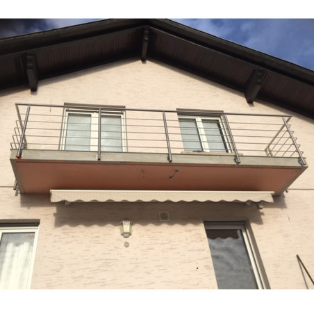 Garde corps inox en kit 5 barres à l'anglaise : rampe escalier, terrasse, balcon, mezzanine