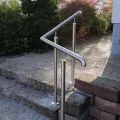 Rampe d'escalier sur poteaux, en kit, en inox 304 brossé 34
