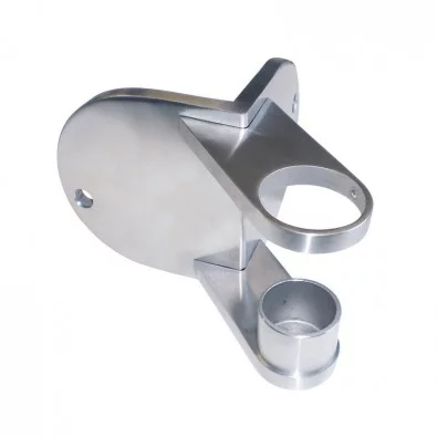 Platine de fixation ronde d'angle saillant de poteau ø 42,4mm inox 304