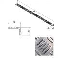  Nez de marche aluminium larmé antidérapant pour escalier, 50 x 30 mm longueur 2 mètres 1