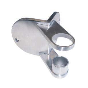 Platine de fixation ronde d'angle saillant de poteau ø 42,4mm inox 316