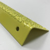 Nez de marche inox fortement antidérapant pour escalier longueur 2 mètres, jaune 1