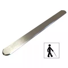 Bande de guidage 300 mm pour l'interieur des ERP 3 à 5 en inox brossé