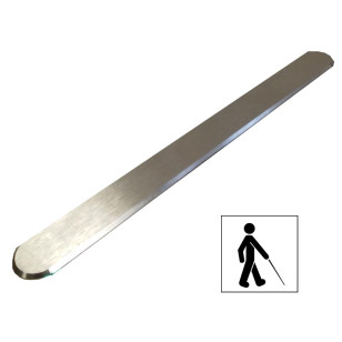 Bande de guidage 800 mm pour ERP 1 à 5 en inox brossé
