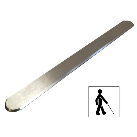 Bande de guidage 800 mm pour ERP 1 à 5 en inox brossé