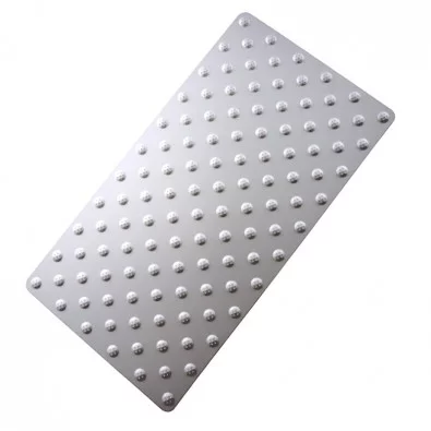 Dalle podotactile EN INOX BROSSÉ, bande d'éveil à la vigilance 800 x 420 mm